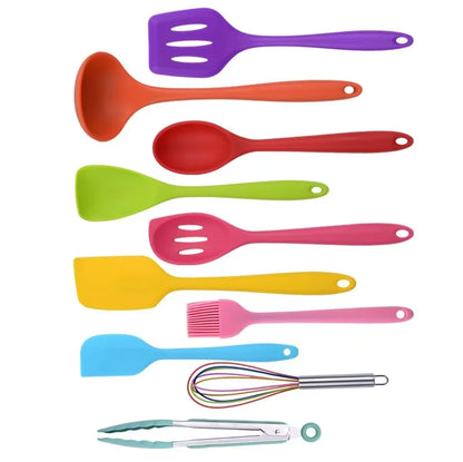 10 Piece Silicone Cookware Set for Kitchen