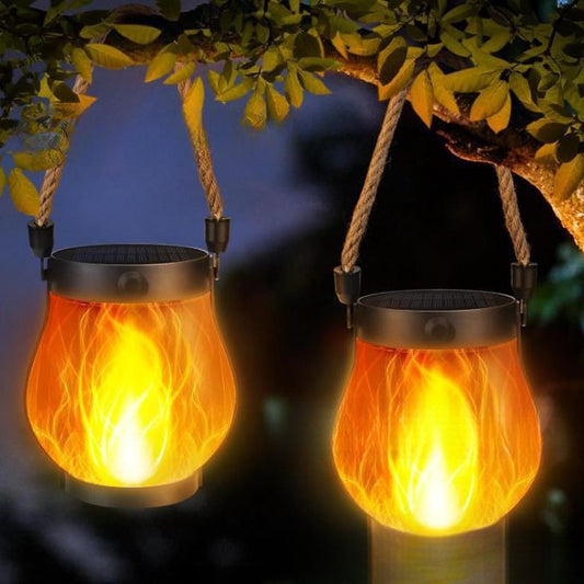 Outdoor Lighting Flickering Flame Garden Lamp