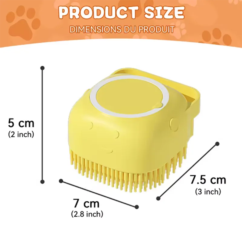 New Bath Massage Brush Bathroom Multifunctional Puppy Big Dog Cat Soft