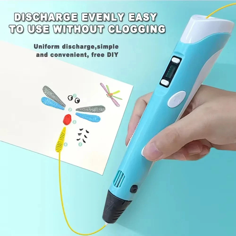 Kids 3D Pen – Creativity Studio Kit (Low-Temp & Safe)